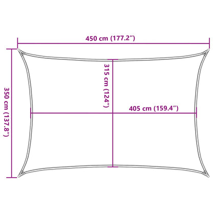 Solsegel 160 g/m² vit 3,5x4,5 m HDPE