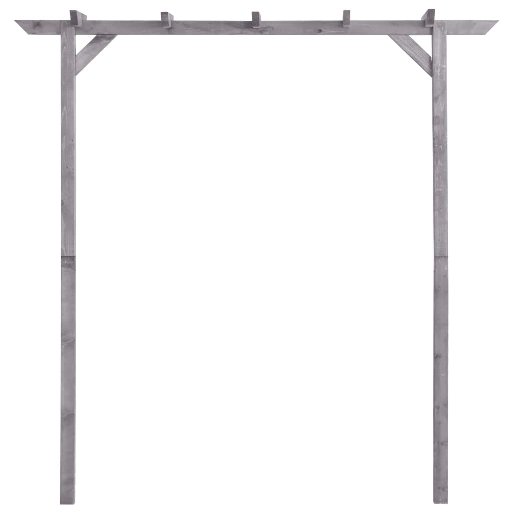 Pergola grå 200x40x205 cm impregnerad furu