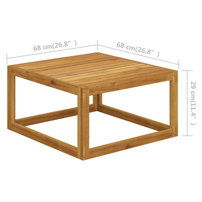 Soffbord 68x68x29 cm massivt akaciaträ