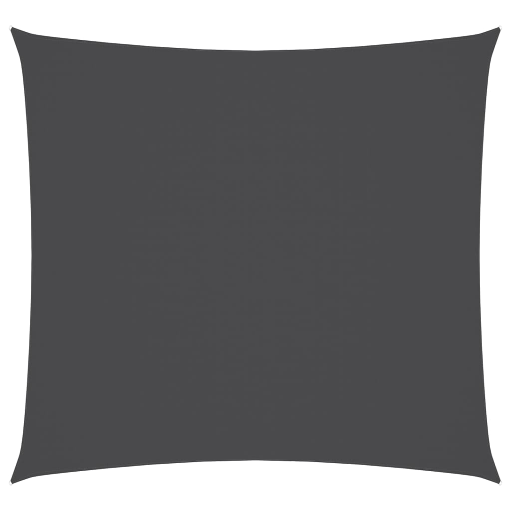Solsegel oxfordtyg fyrkantigt 6x6 m antracit