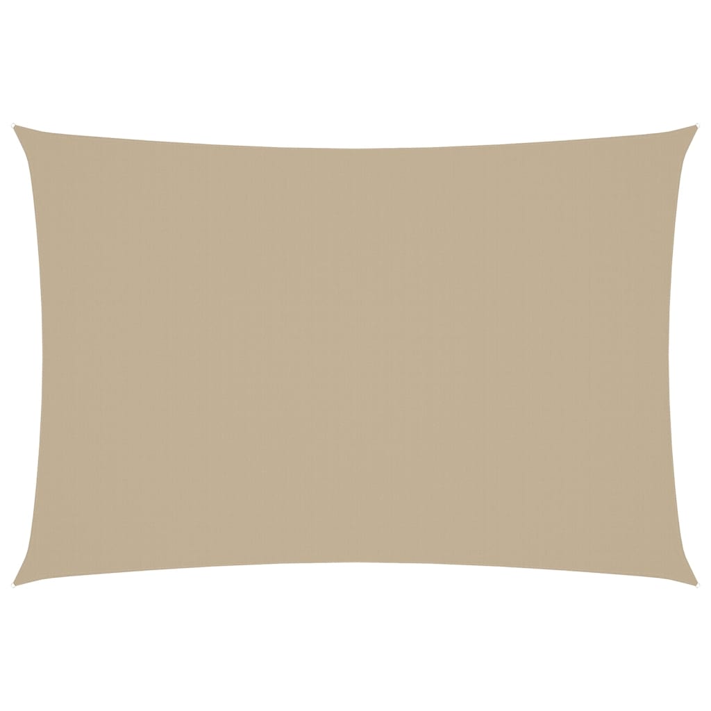 Solsegel oxfordtyg rektangulärt 3x5 m beige