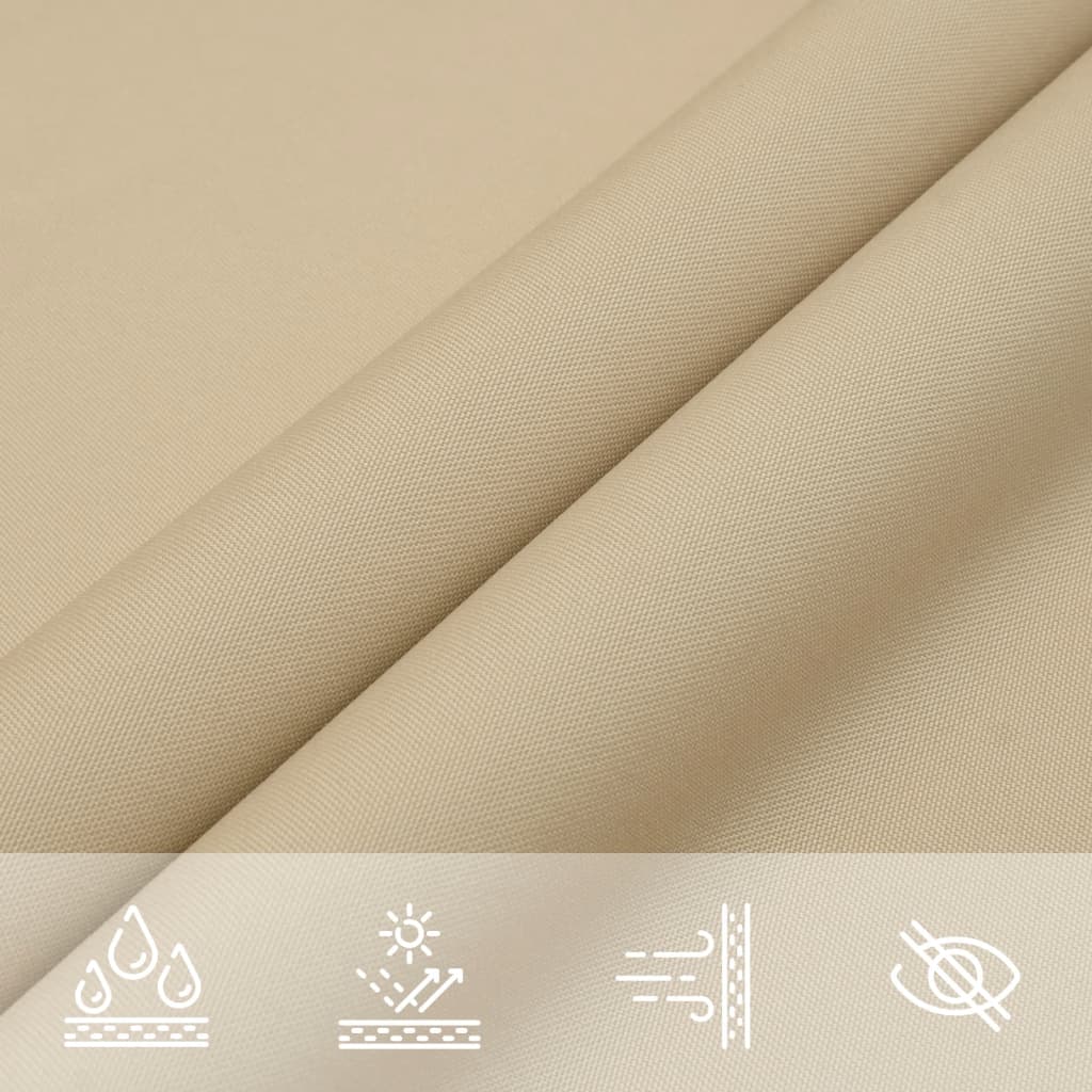 Solsegel oxfordtyg rektangulärt 3x5 m beige