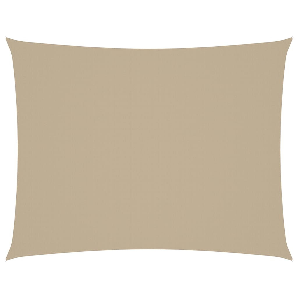Solsegel oxfordtyg rektangulärt 5x7 m beige