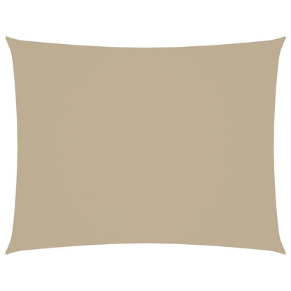 Solsegel oxfordtyg rektangulärt 5x7 m beige