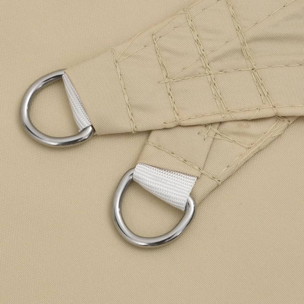 Solsegel oxfordtyg rektangulärt 5x7 m beige