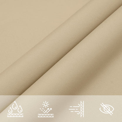 Solsegel oxfordtyg rektangulärt 5x7 m beige