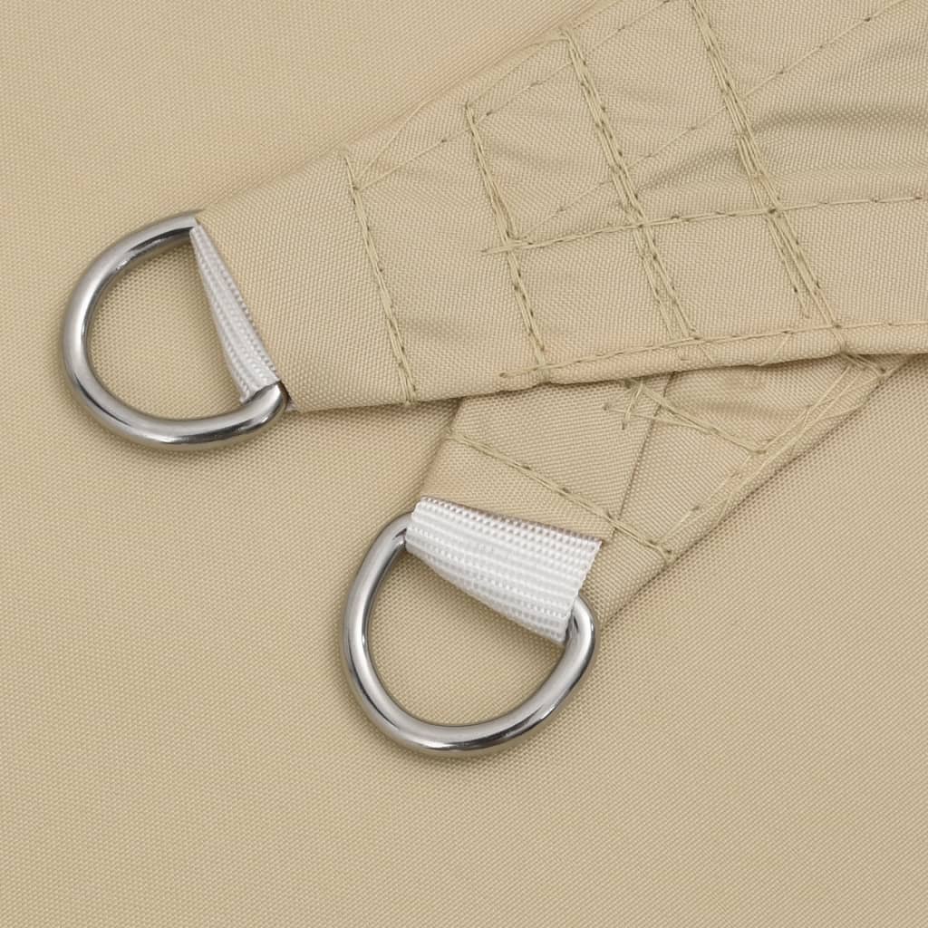 Solsegel oxfordtyg rektangulärt 6x8 m beige