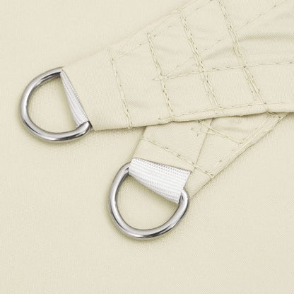 Solsegel oxfordtyg rektangulärt 5x8 m gräddvit