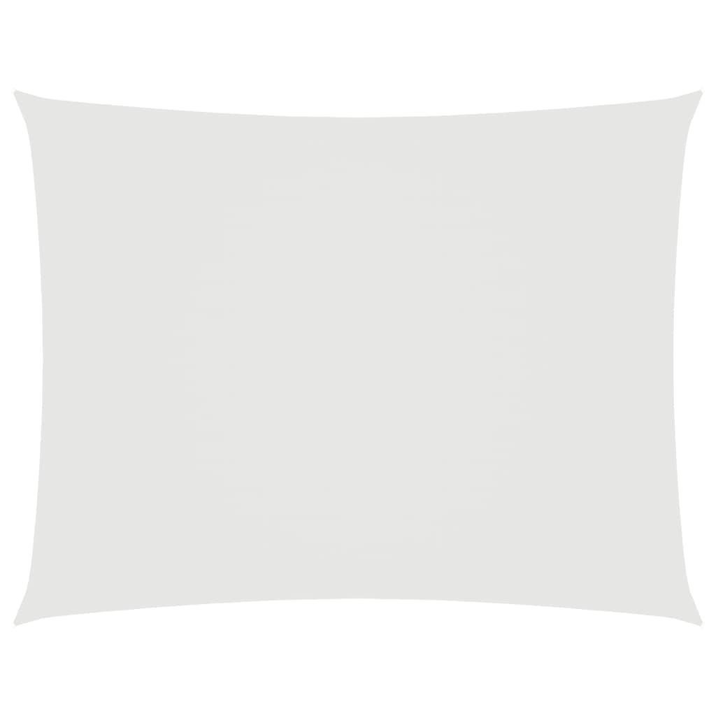 Solsegel oxfordtyg rektangulärt 6x7 m vit