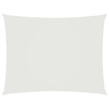Solsegel oxfordtyg rektangulärt 6x7 m vit