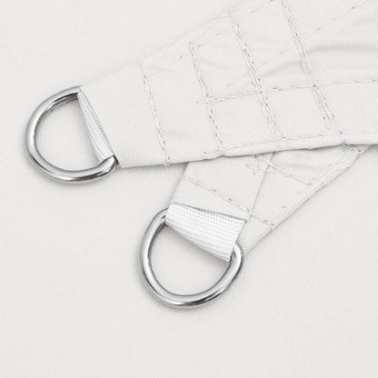 Solsegel oxfordtyg trekantigt 5x7x7 m vit