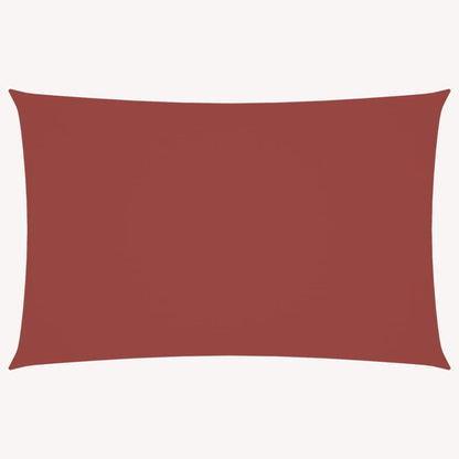 Solsegel oxfordtyg rektangulärt 5x8 m terrakotta