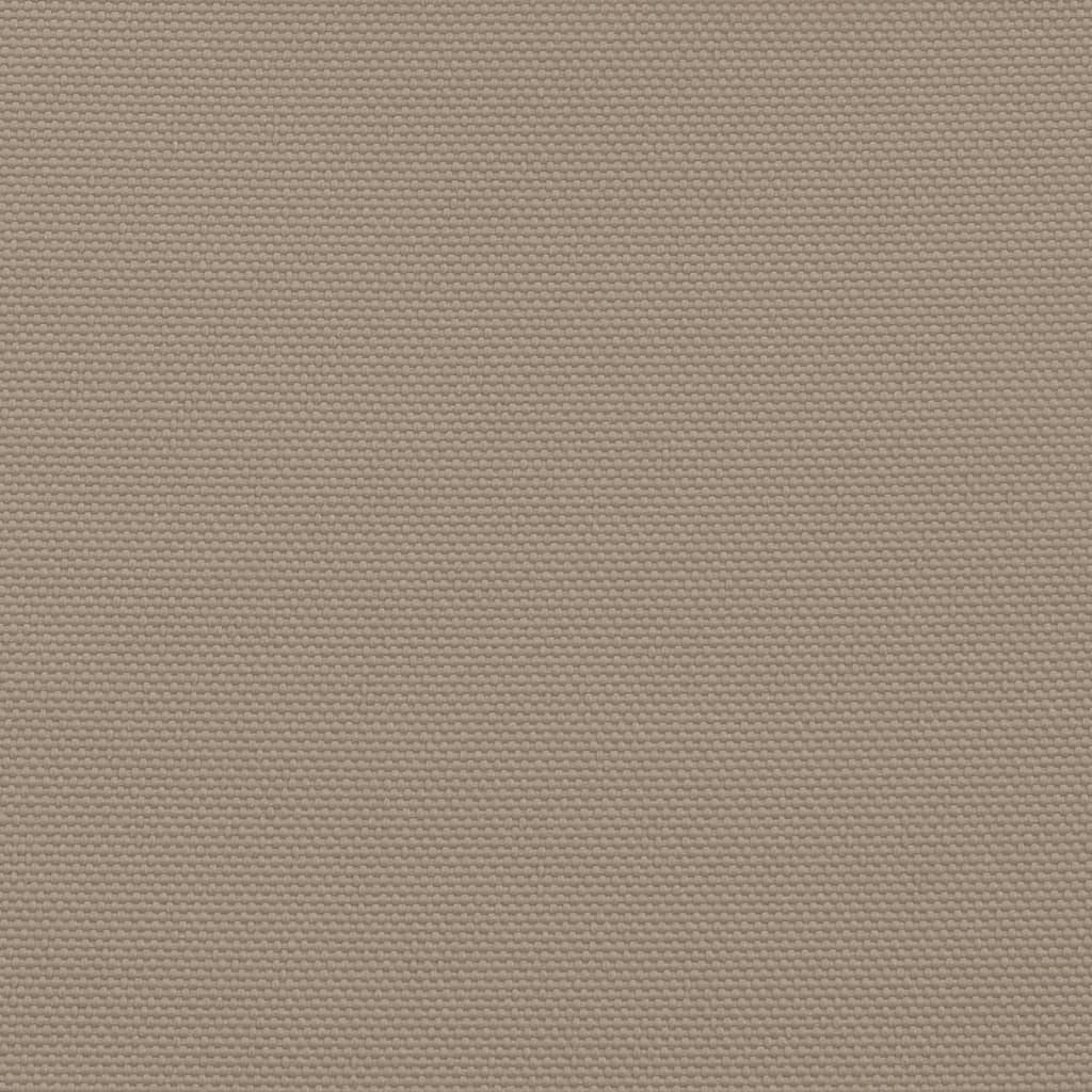 Solsegel oxfordtyg fyrkantigt 4x4 m taupe