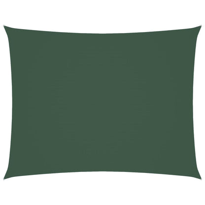 Solsegel oxfordtyg rektangulärt 6x7 m mörkgrön