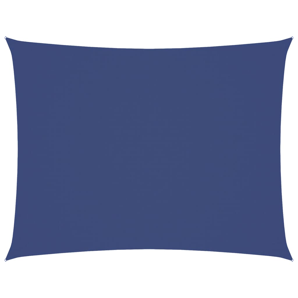 Solsegel oxfordtyg rektangulärt 6x8 m blå