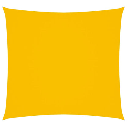 Solsegel oxfordtyg fyrkantigt 4,5x4,5 m gul