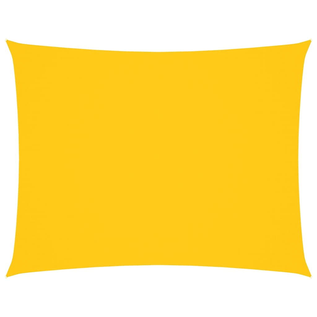 Solsegel oxfordtyg rektangulärt 5x7 m gul