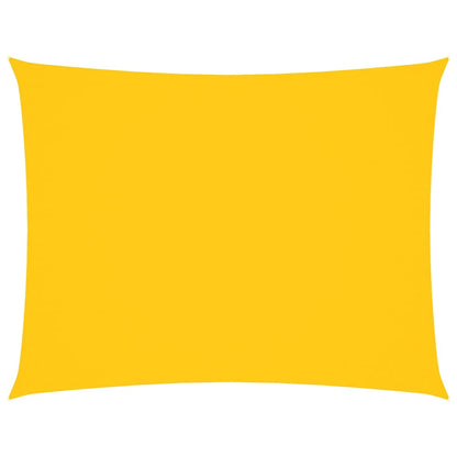 Solsegel oxfordtyg rektangulärt 5x7 m gul