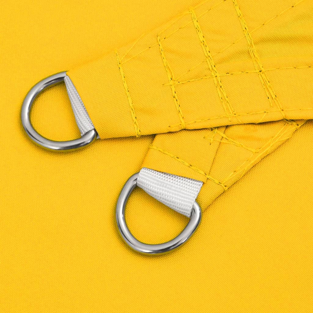 Solsegel oxfordtyg rektangulärt 5x7 m gul