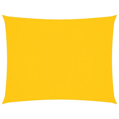 Solsegel oxfordtyg rektangulärt 6x7 m gul