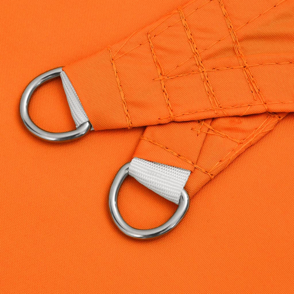 Solsegel oxfordtyg rektangulärt 6x8 m orange