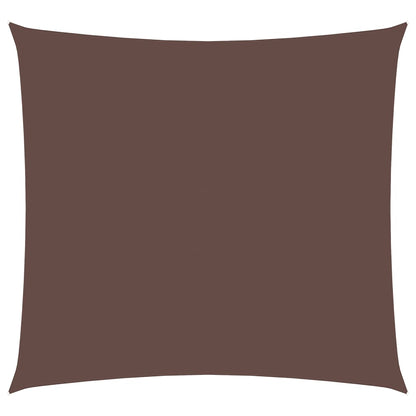 Solsegel oxfordtyg fyrkantigt 4,5x4,5 m brun
