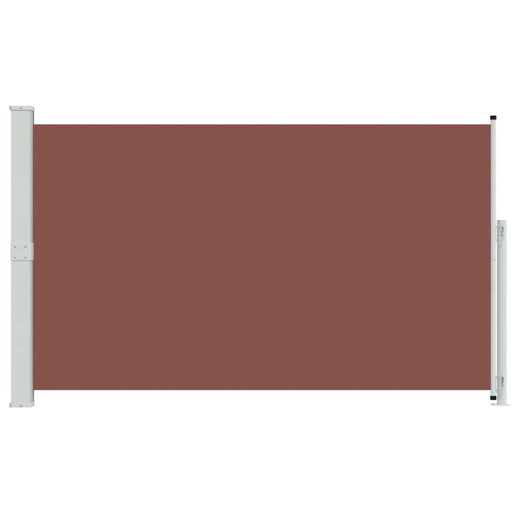 Infällbar sidomarkis 180x300 cm brun