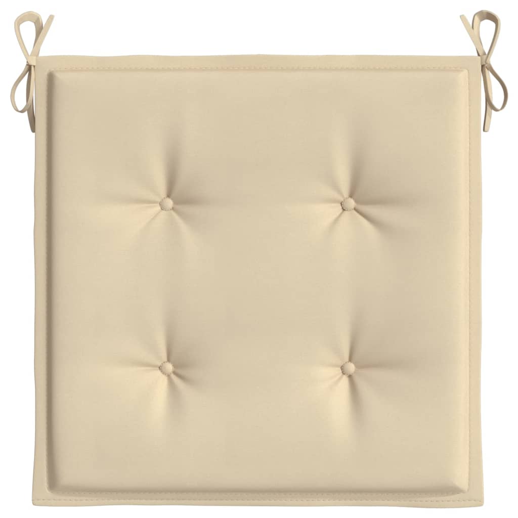 Stolsdynor 6 st beige 40x40x3 cm oxfordtyg