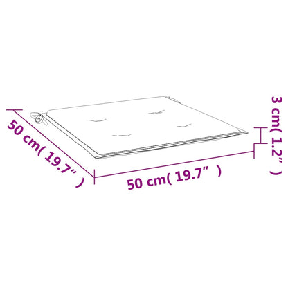 Stolsdynor 6 st antracit 50x50x3 cm oxfordtyg