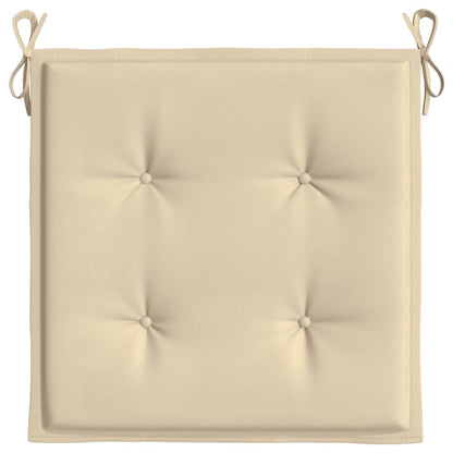 Stolsdynor 6 st beige 50x50x3 cm oxfordtyg