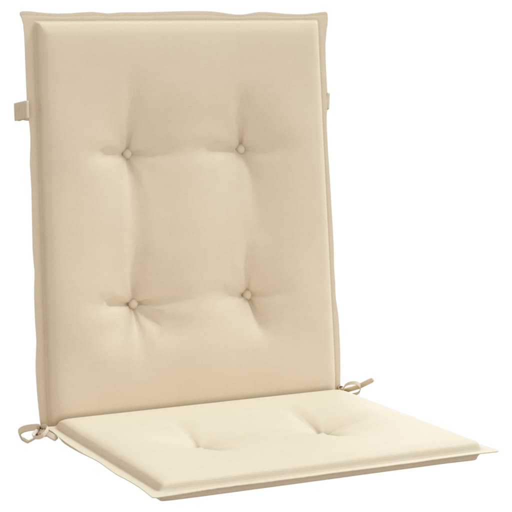 Stolsdynor 6 st beige 100x50x3 cm oxfordtyg