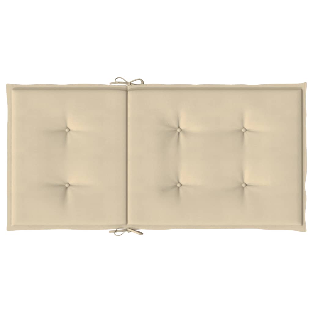 Stolsdynor 6 st beige 100x50x3 cm oxfordtyg