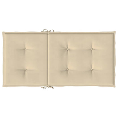 Stolsdynor 6 st beige 100x50x3 cm oxfordtyg