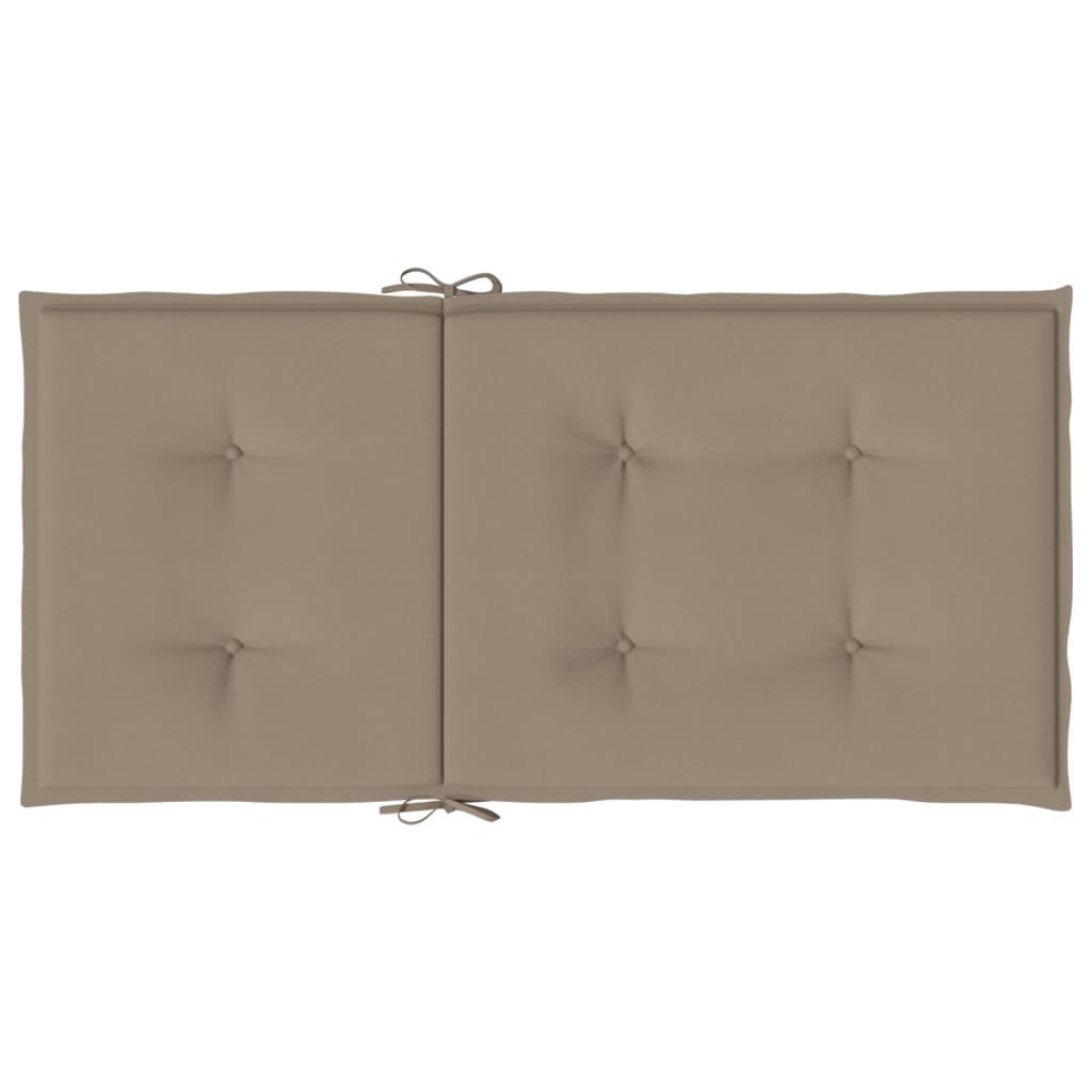 Stolsdynor 6 st taupe 100x50x3 cm oxfordtyg