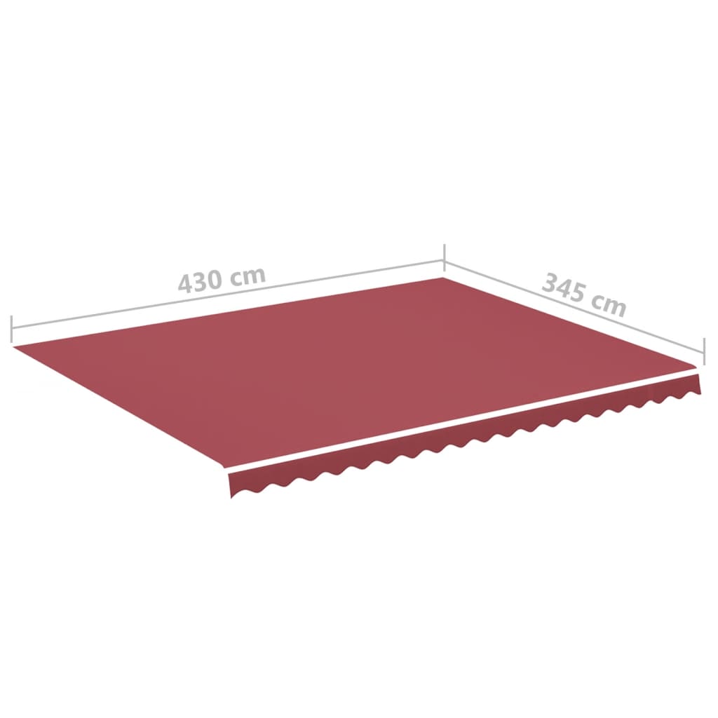 Markisväv vinröd 4,5x3,5 m