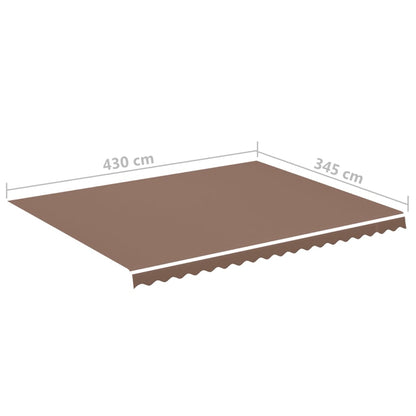 Markisväv brun 4,5x3,5 m