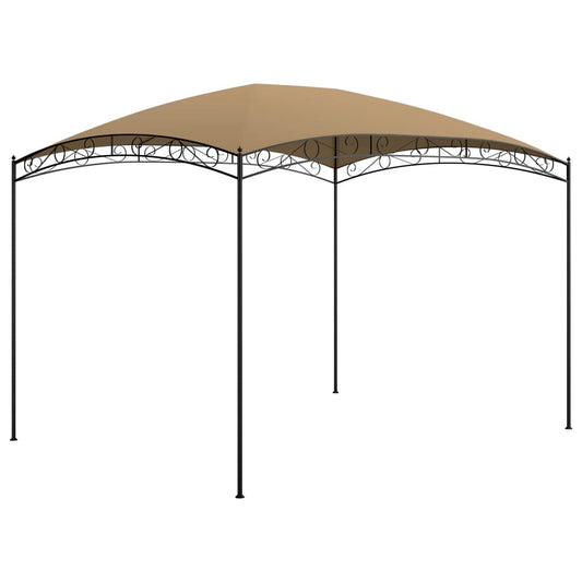 Paviljong 3x4x2,65 m taupe 180 g/m²