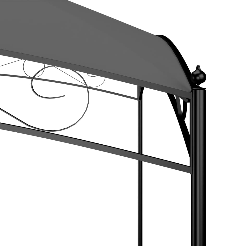 Paviljong 3x4x2,65 m antracit 180 g/m²