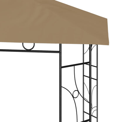 Paviljong 3x3x2,7 m taupe 160 g/m²