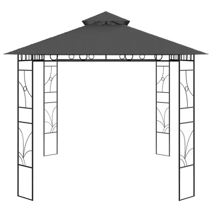 Paviljong 4x3x2,7 m antracit 160 g/m²