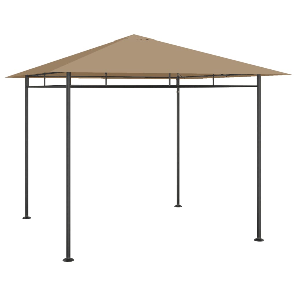 Paviljong 3x3x2,7 m taupe 180 g/m²