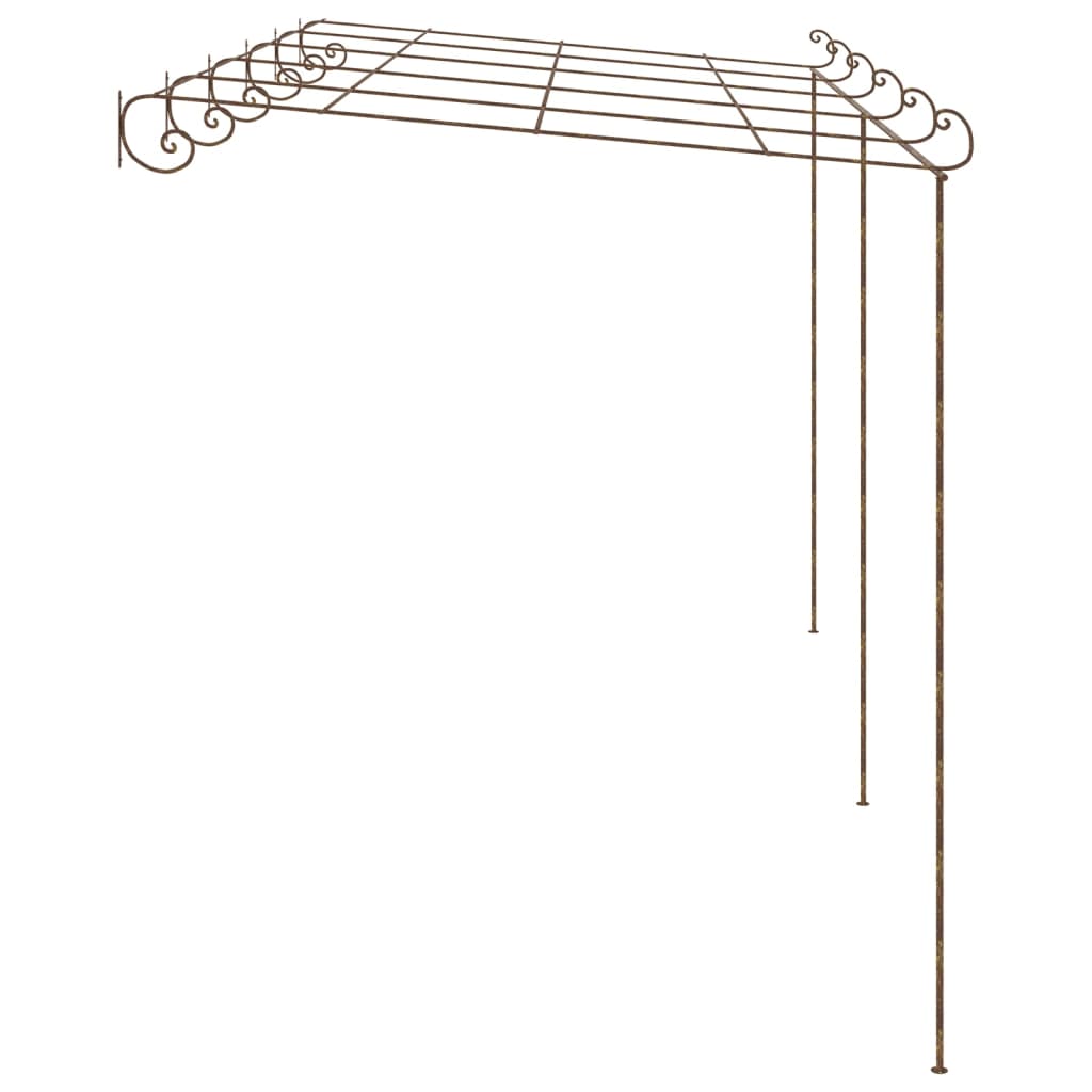 Pergola antikbrun 6x3x2,5 m järn