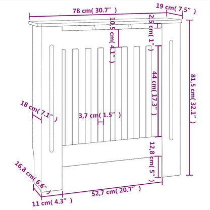 Elementskydd MDF vit 78 cm