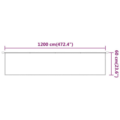 Markis vertikal vit 60x1200 cm oxfordtyg