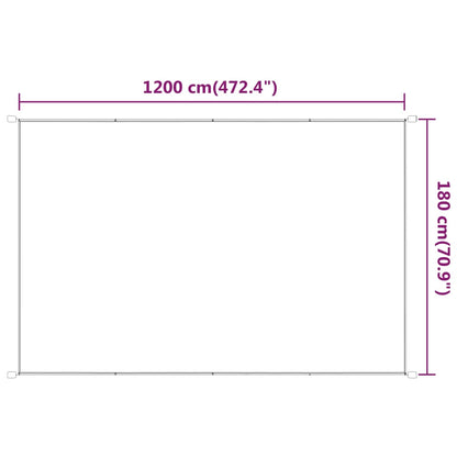 Markis vertikal vit 180x1200 cm oxfordtyg