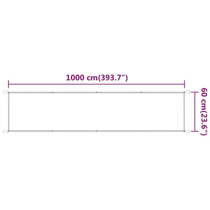 Markis vertikal antracit 660x1000 cm oxfordtyg