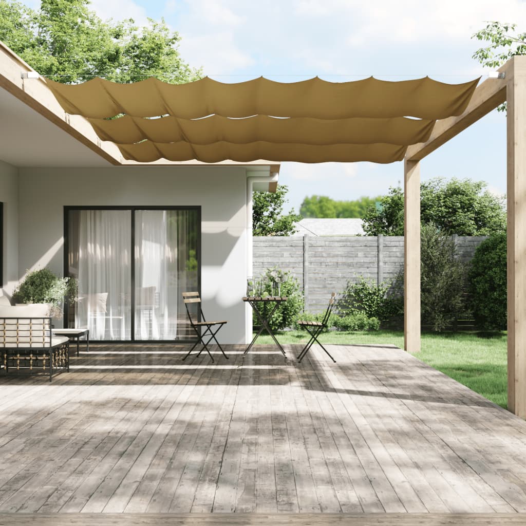 Markis vertikal beige 140x800 cm oxfordtyg