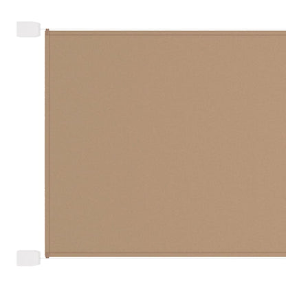 Markis vertikal taupe 100x800 cm oxfordtyg