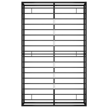 Sängram utan madrass svart metall 120x200 cm