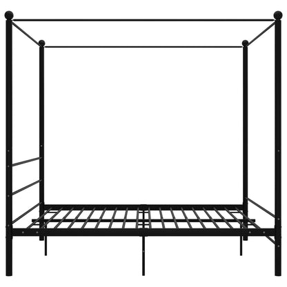 Himmelsäng svart metall 200x200 cm